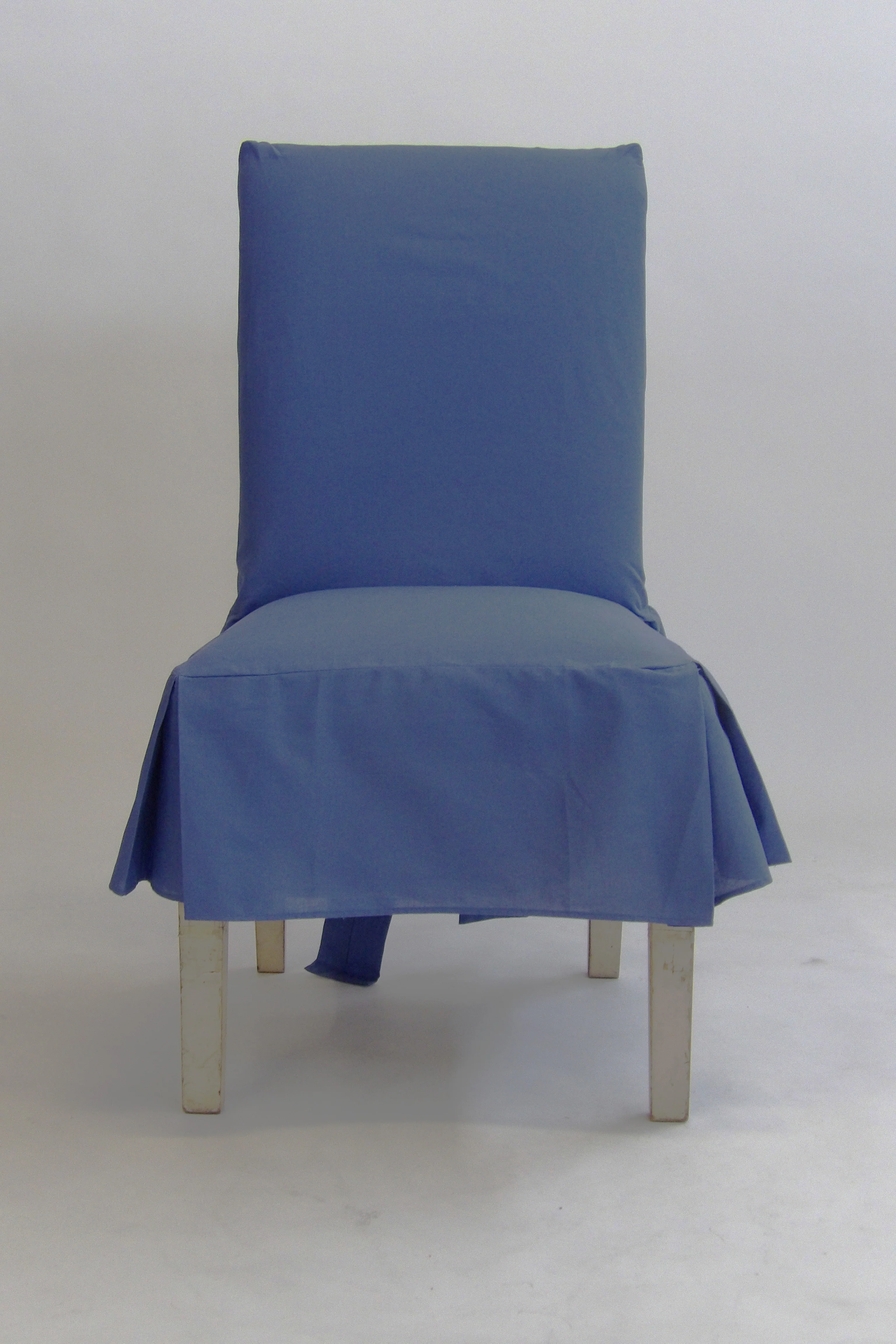 Short Cotton Duck Skirt Dining Chair Slipcover - Image 6