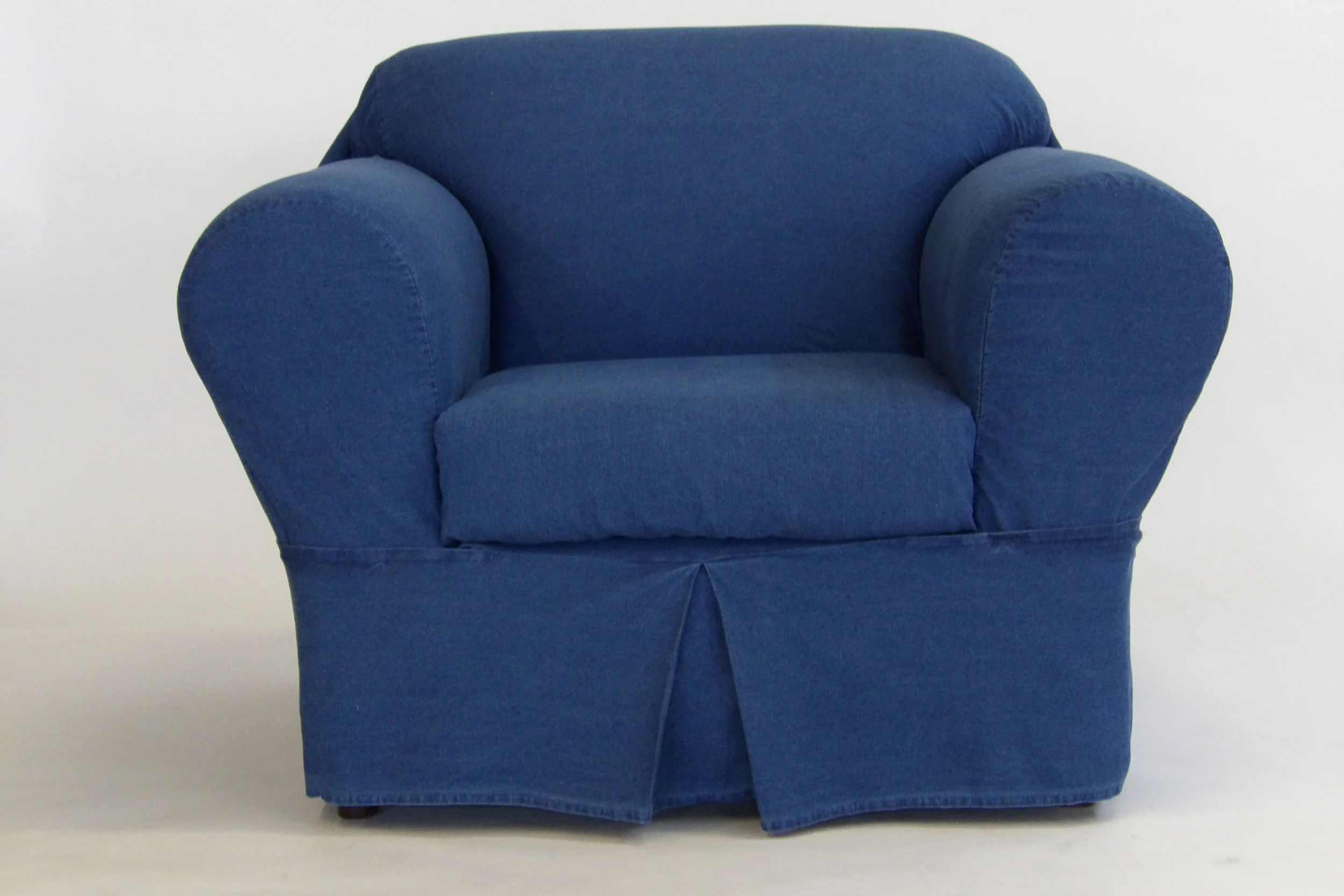 Washed Denim Two-Piece Slipcover - Image 4