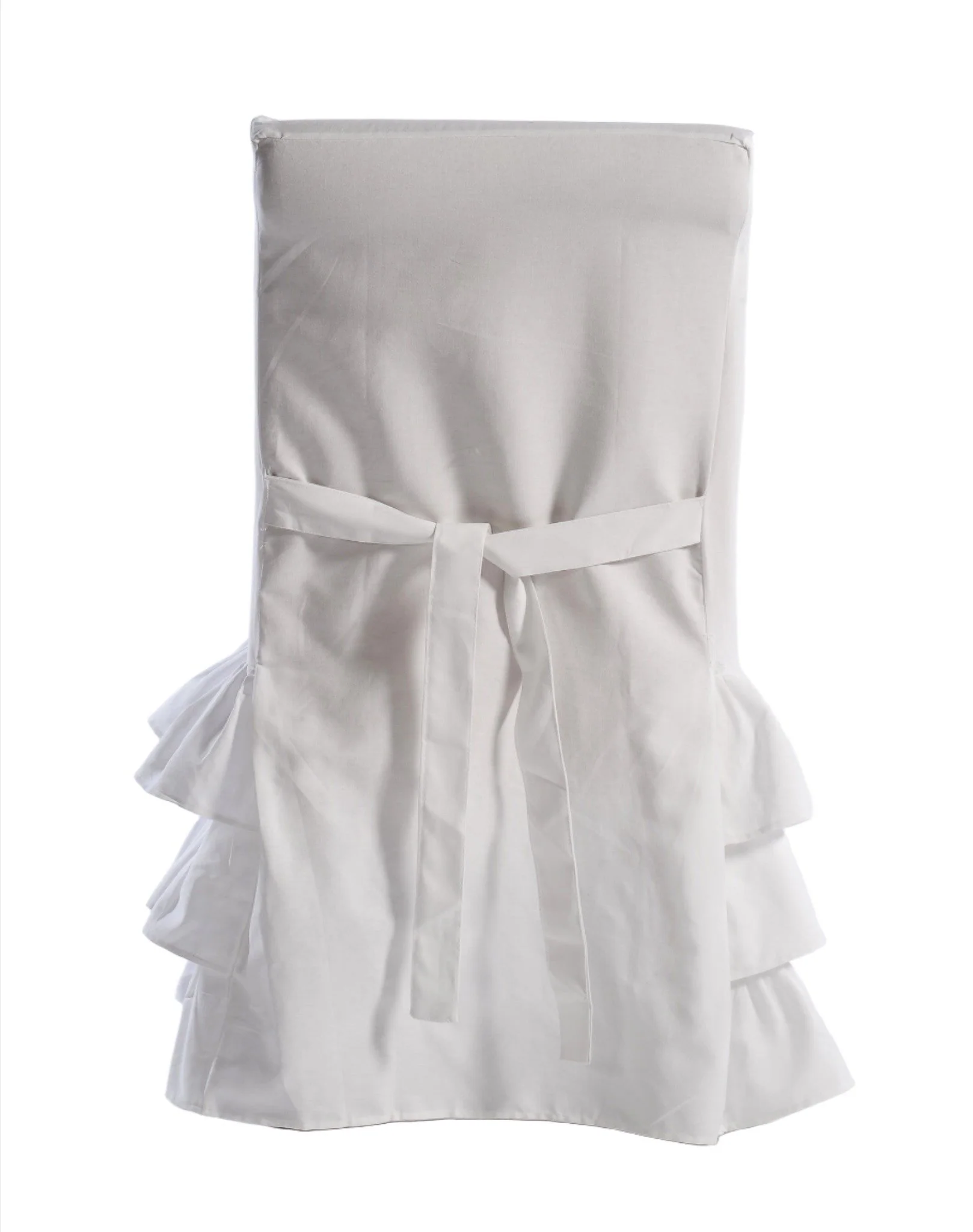 Long Three-Tier Ruffle Dining Chair Slipcover - Image 3