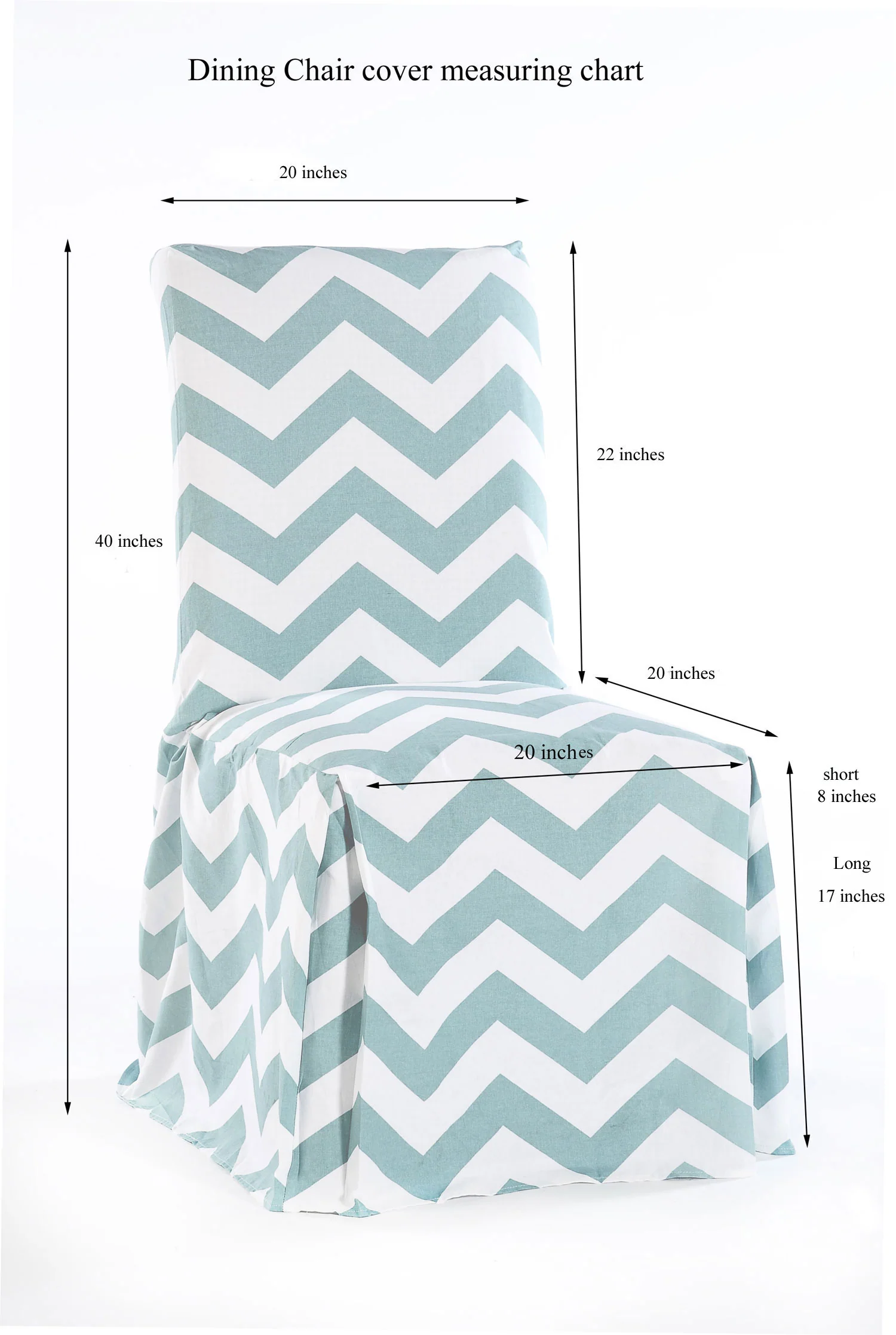 Short Two-Tier Ruffle Dining Chair Slipcover - Image 7