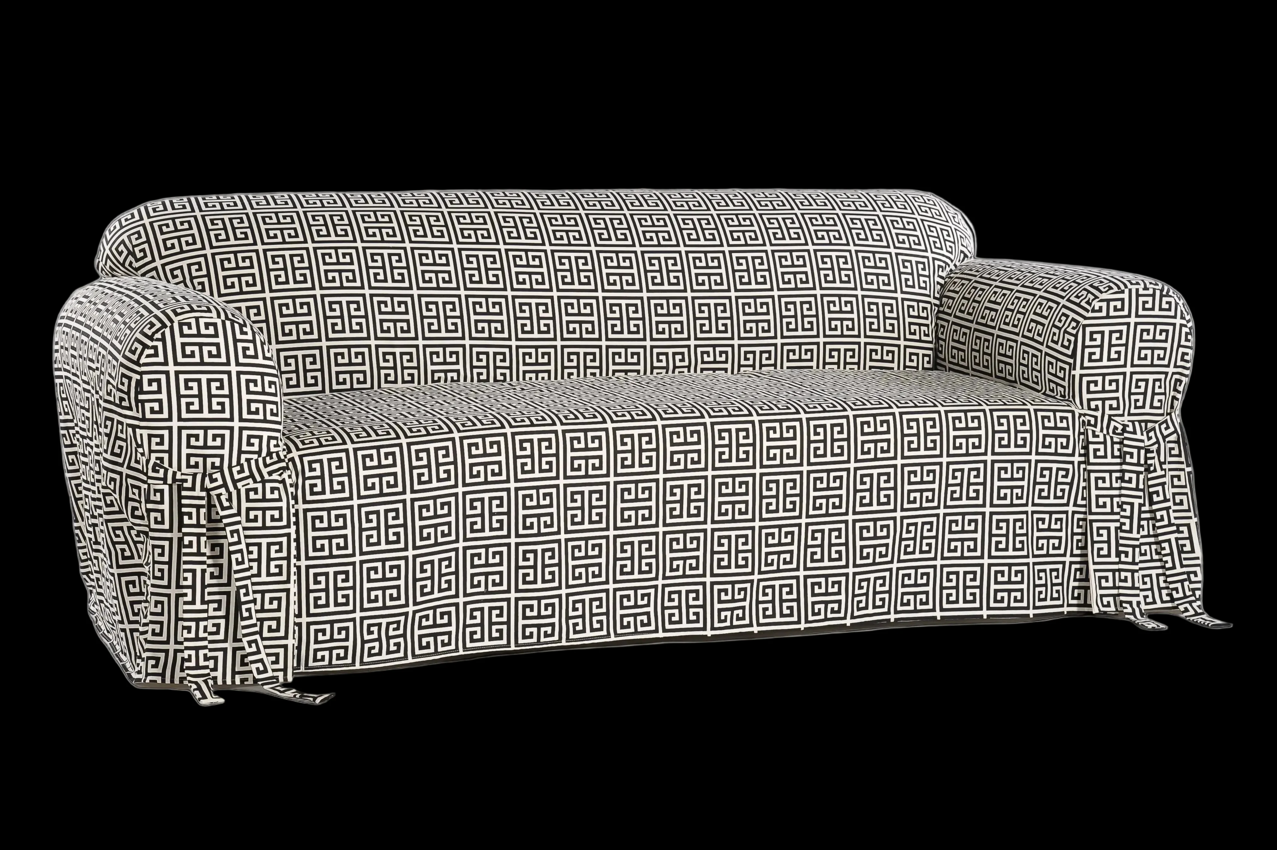 Roman Key One-Piece Slipcover - Image 3