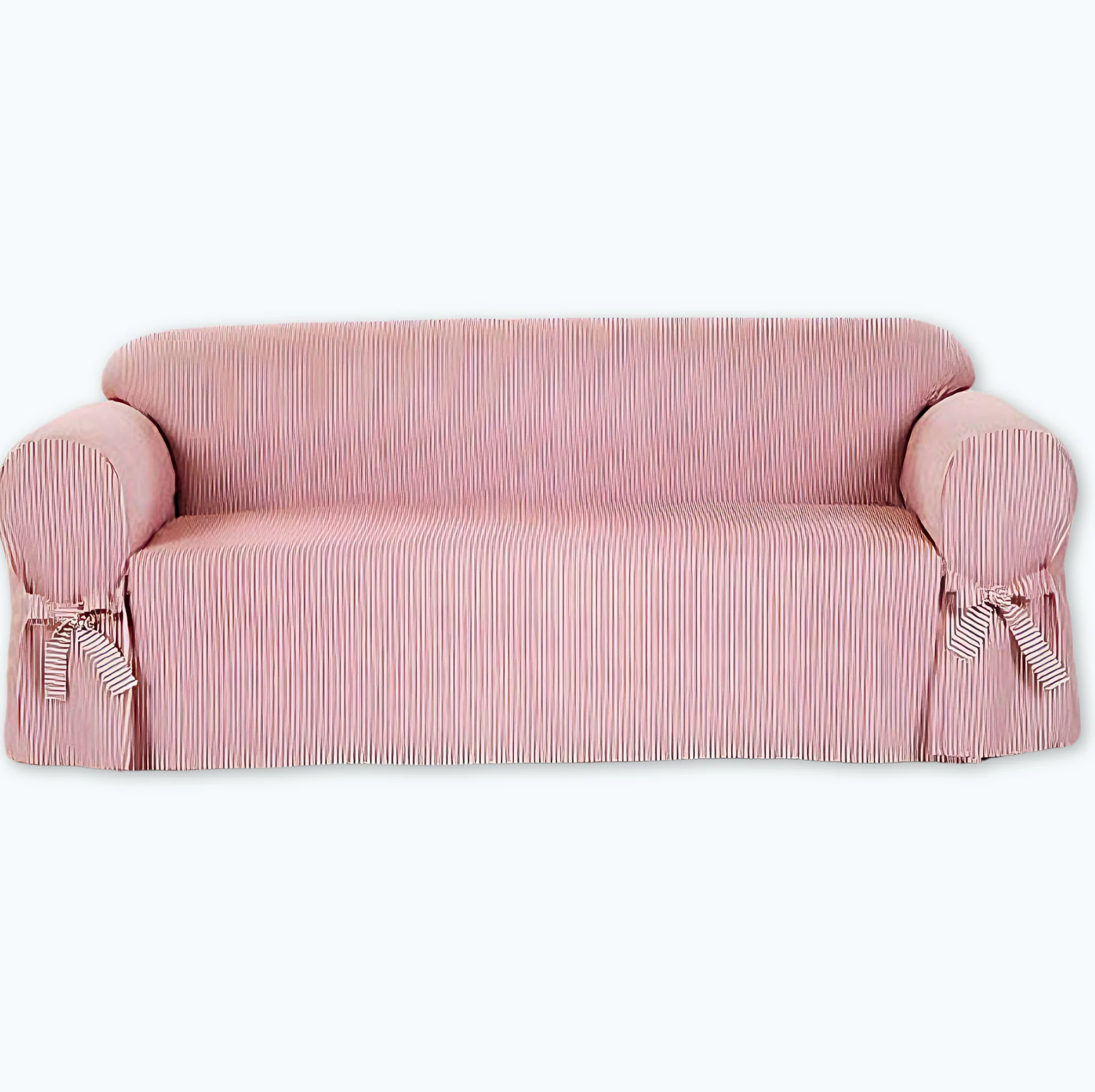 Stripe Ticking One-Piece Slipcover - Image 3