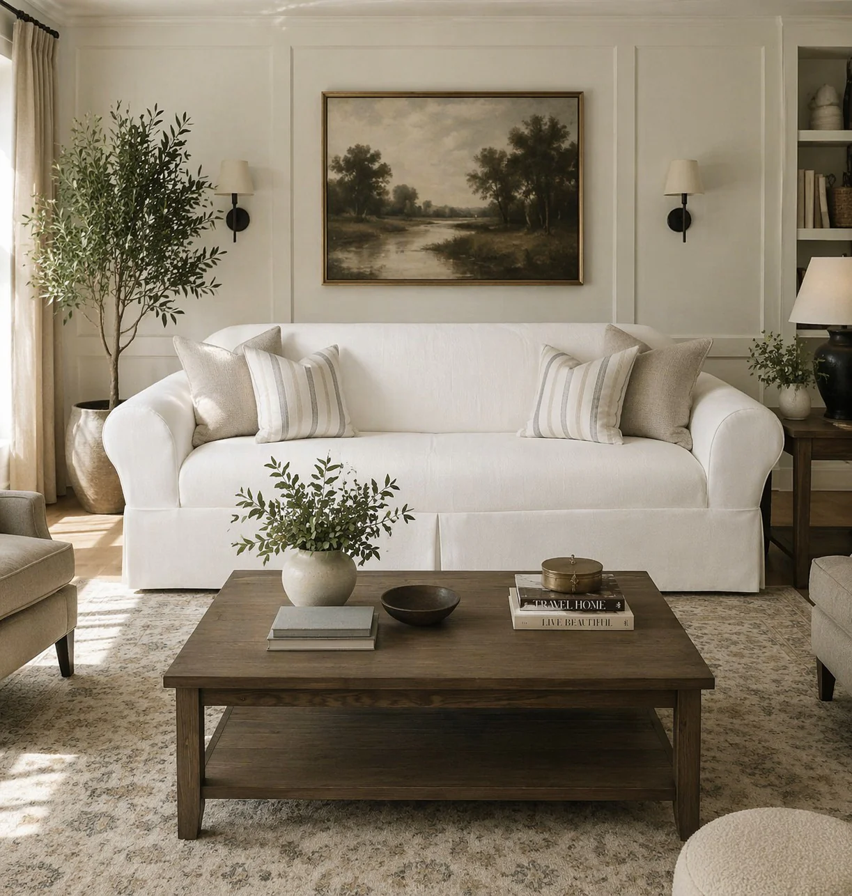 Twill Two-Piece Slipcover - Image 4