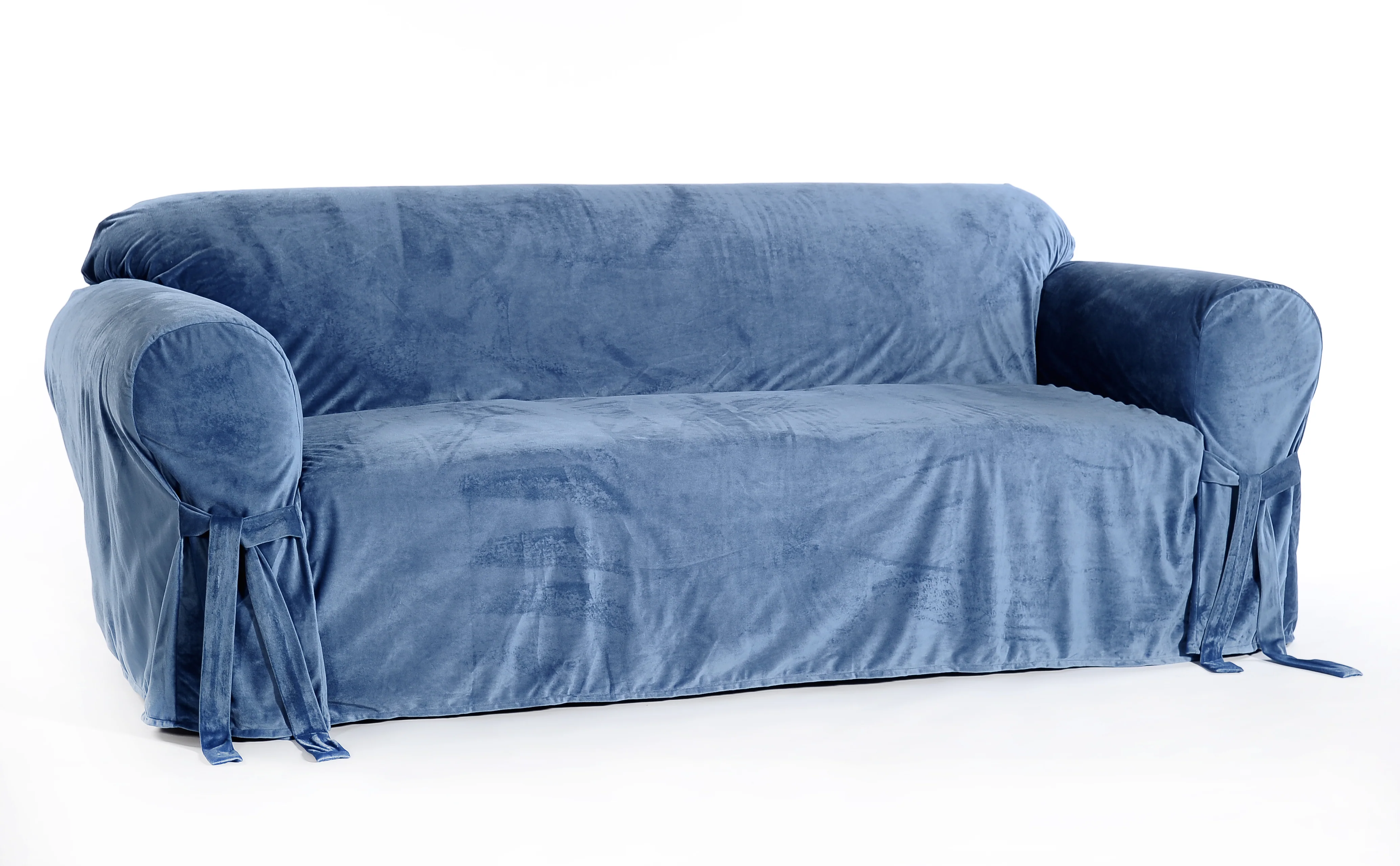 Velvet One-Piece Sofa Slipcover - Image 6