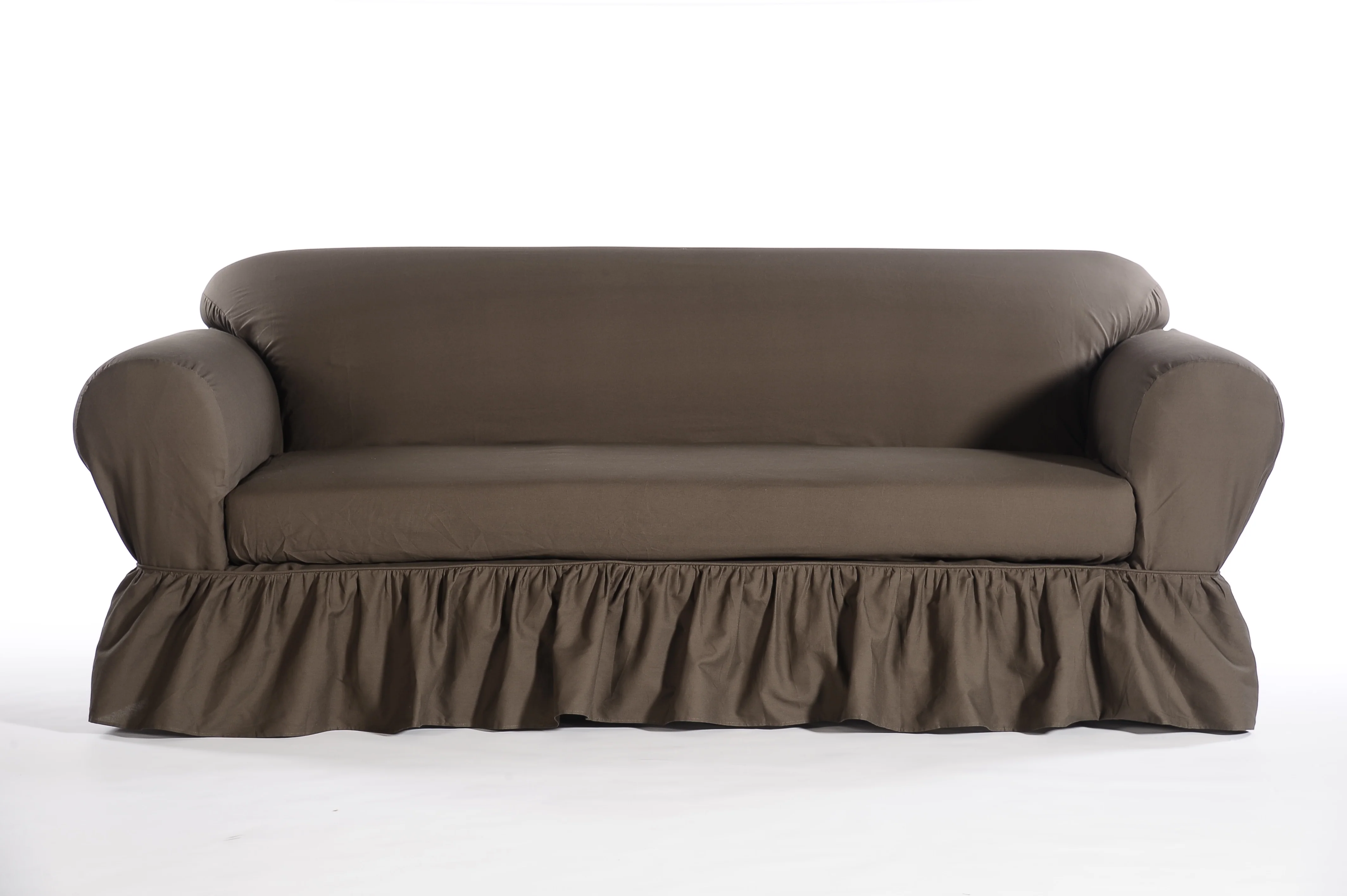 Washed Cotton Duck Ruffled Two-Piece Slipcover - Image 10
